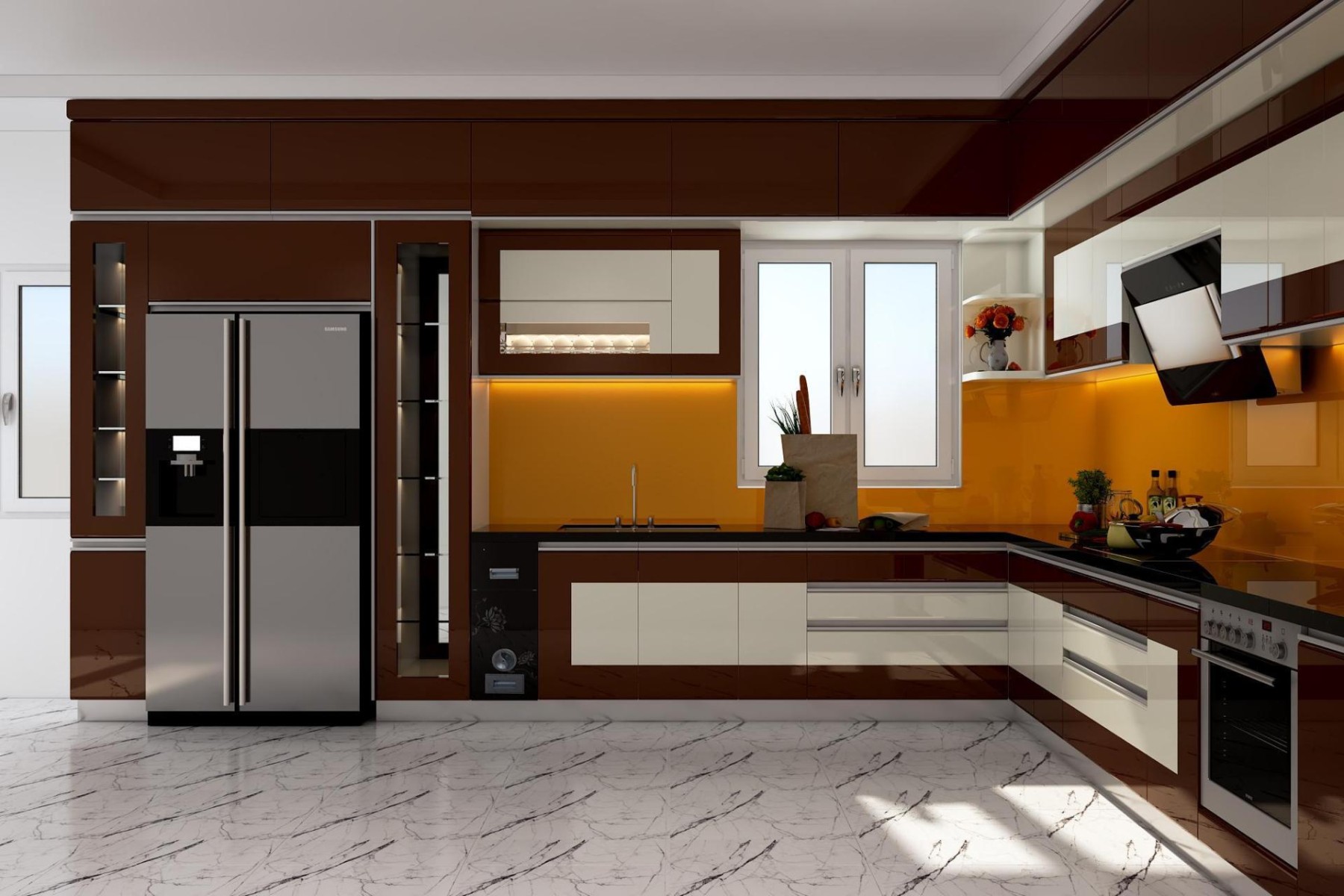 Hiện trạng không gian bếp trước khi lắp tủ bếp cánh boom 1