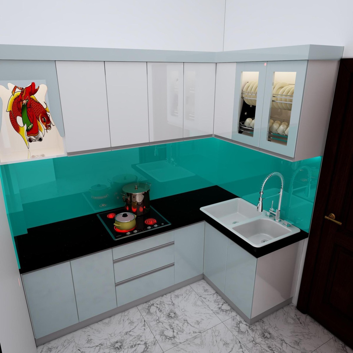 Hiện trạng căn bếp nhà chị Út trước khi lắp tủ bếp đẹp tại Xuyên Việt 1