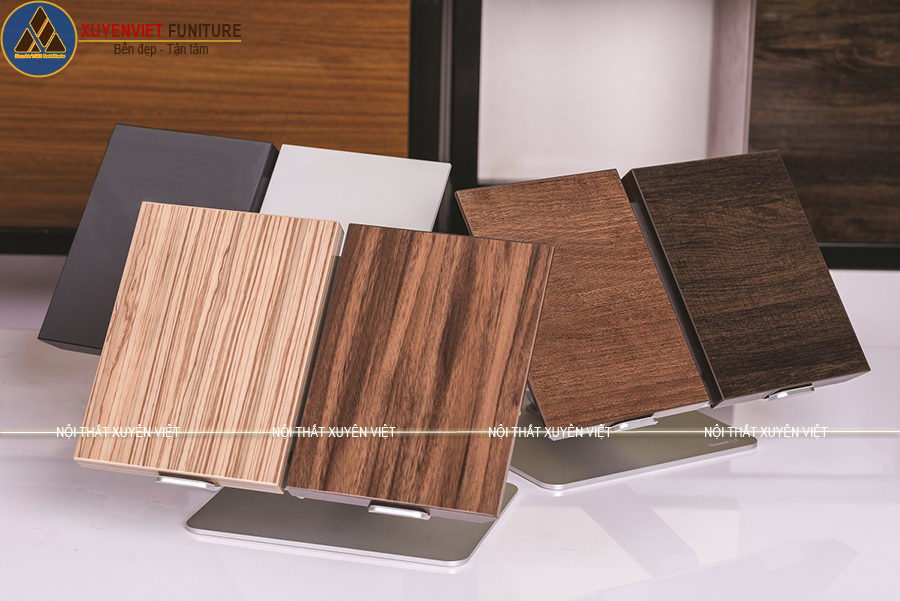 Bề mặt acrylic vân mờ giả gỗ