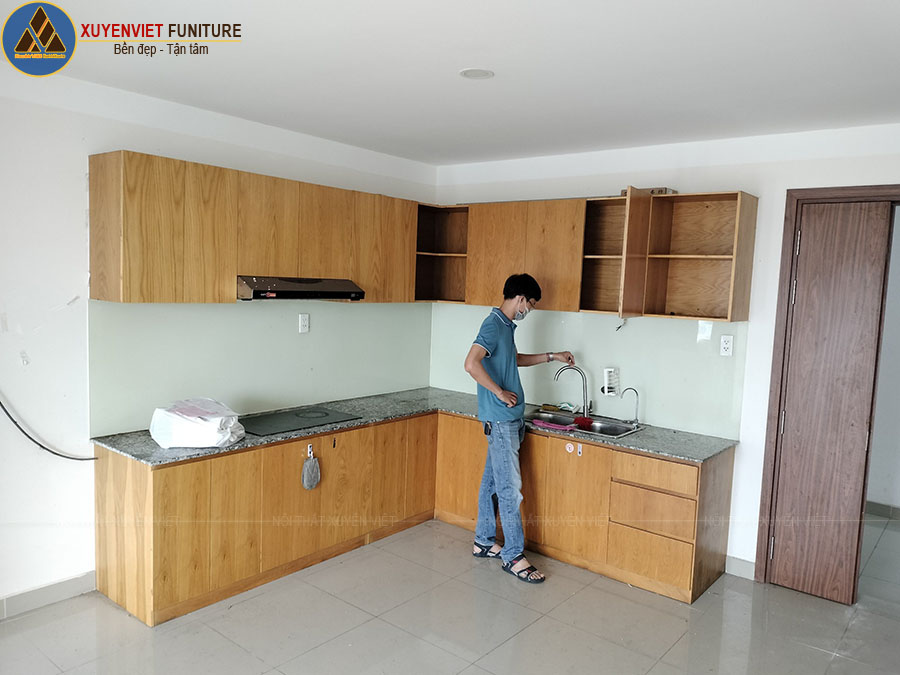 Hiện trạng trước khi thay thế tủ bếp nhà anh Cường - quận 12