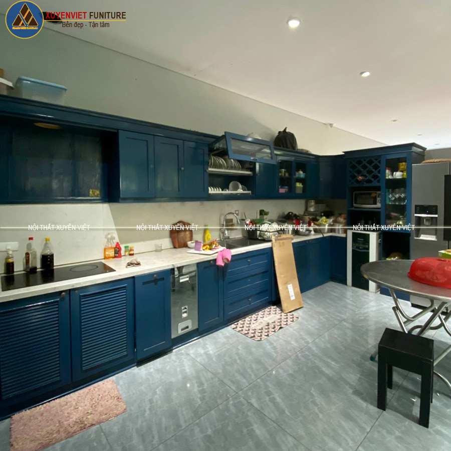 Hiện trạng hệ tủ MDF bị mối mọt nhà chị Trang