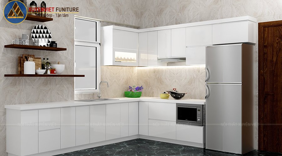 Thay thế tủ bếp ván ép công nghiệp bằng nhựa pvc nhà chị Linh – Bình Thạnh