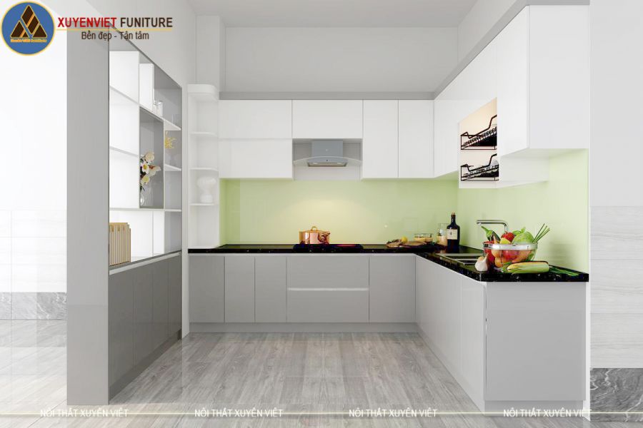 Mẫu tủ bếp đẹp nhà chị Tâm - Bến Tre được Xuyên Việt thiết kế, thi công Mẫu tủ bếp đẹp nhà chị Tâm - Bến Tre được Xuyên Việt thiết kế, thi công