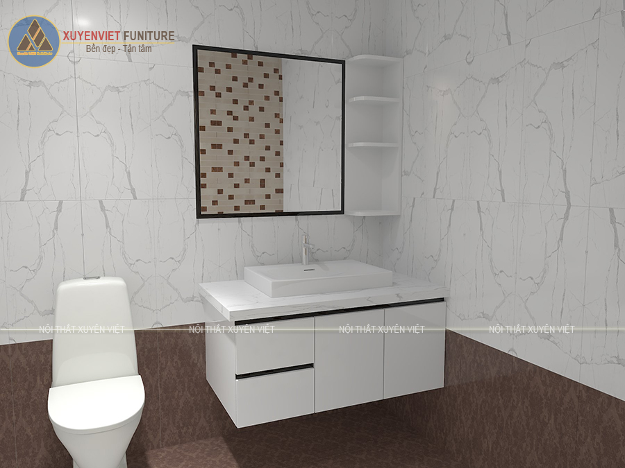 Hình ảnh tủ lavabo phòng thứ nhất của nhà anh Huy - Quận 10