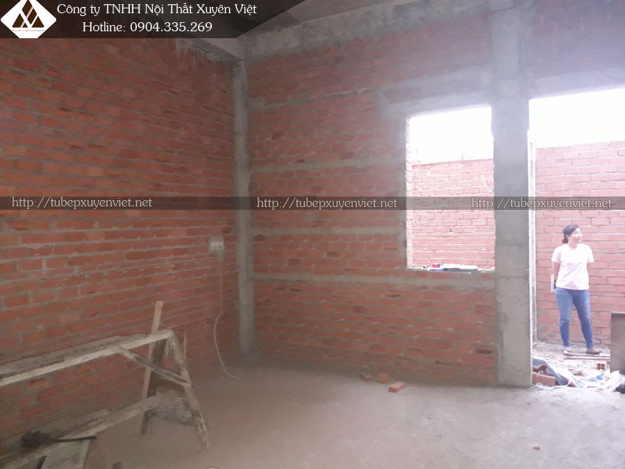 Hiện trạng căn bếp nhà chị Mai