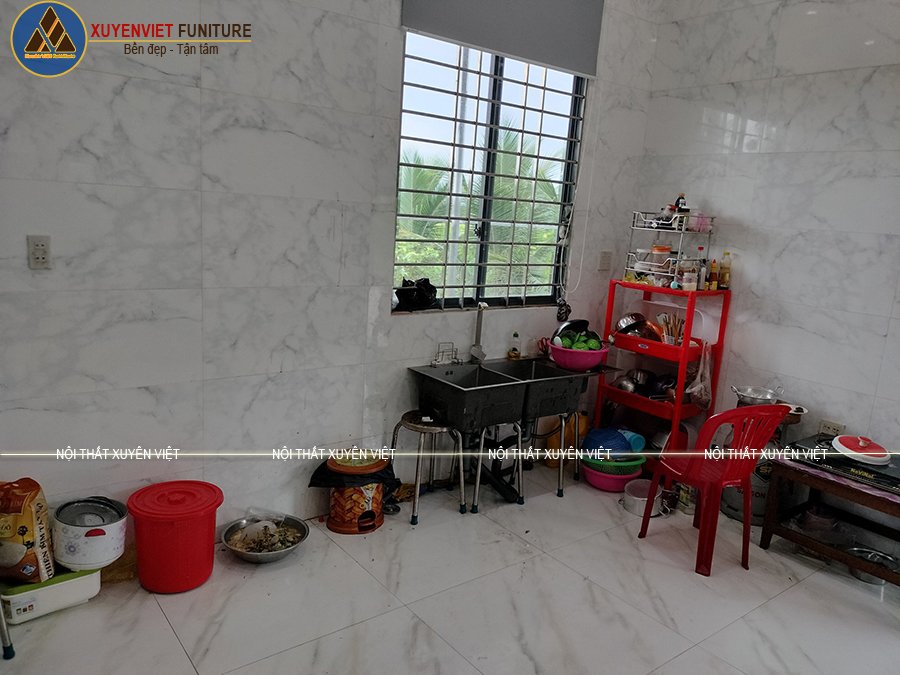 Hiện trạng trước khi lắp đặt tủ bếp nhà anh Sơn