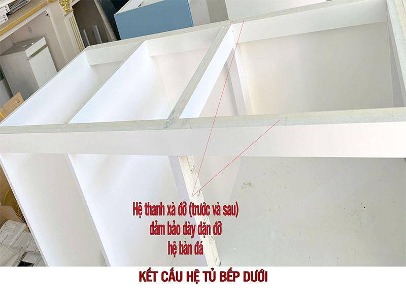 Thiết kế tủ bếp nhà anh Tuyển