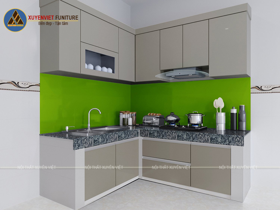 Hình ảnh tủ bếp thứ nhất nhà chú Tấn - Bình Dương