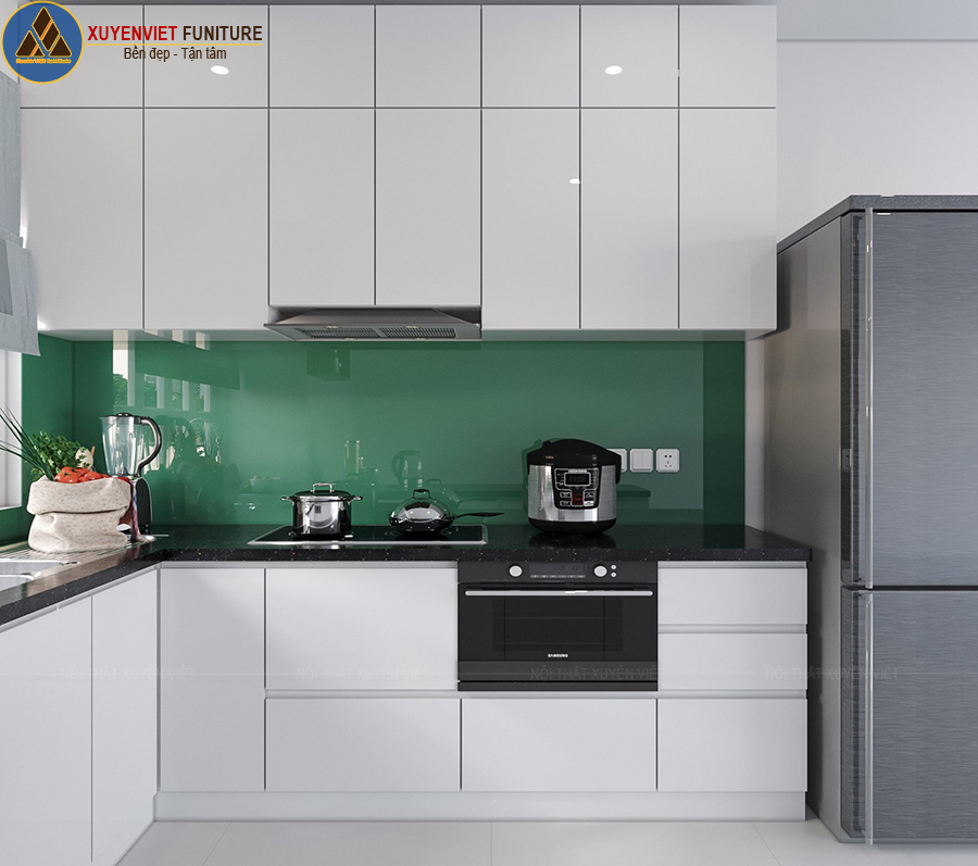 Tủ bếp bằng nhựa pvc tại Xuyên Việt siêu chịu nước