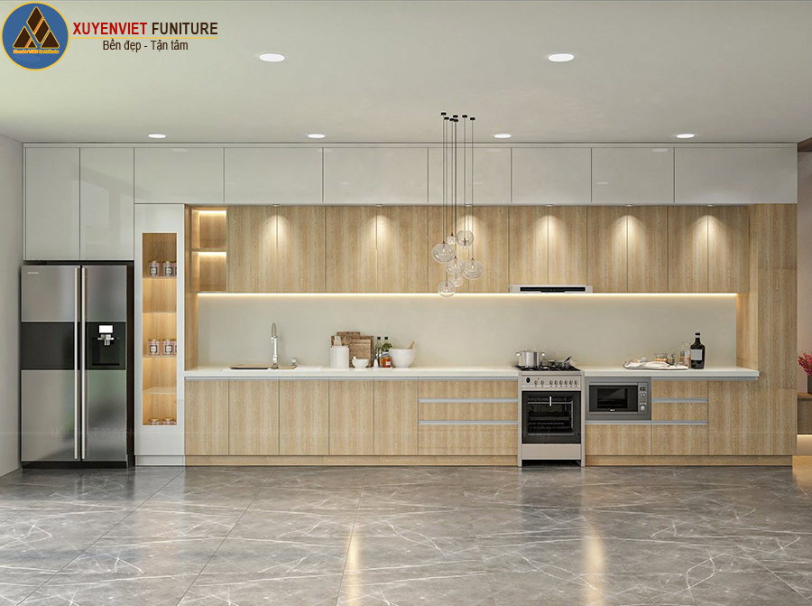 Thi công tủ bếp nhựa uy tín tại Tiền Giang nhà chị Trang