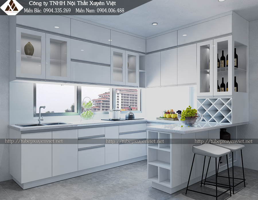 Tủ bếp nhựa Acrylic Xuyên Việt quận Gò Vấp