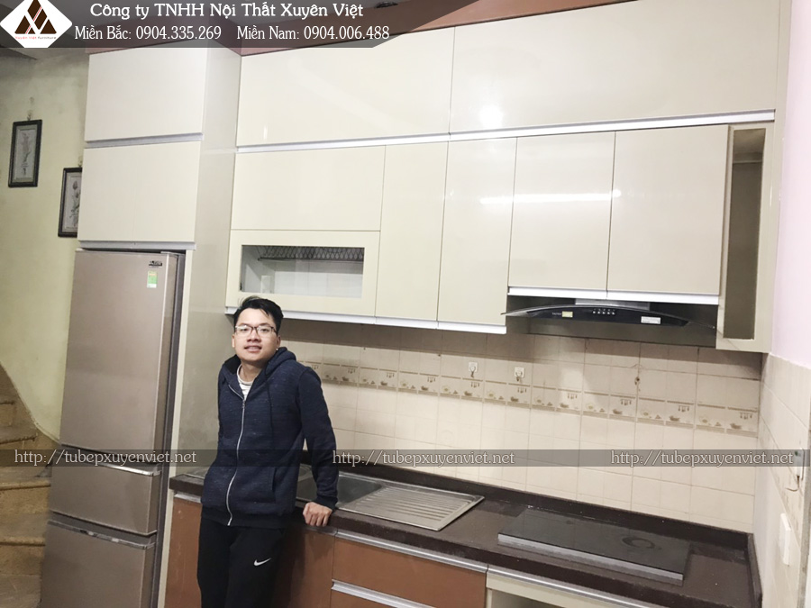 Tủ bếp hiện đại nhà anh Thuyết - Phú Đô