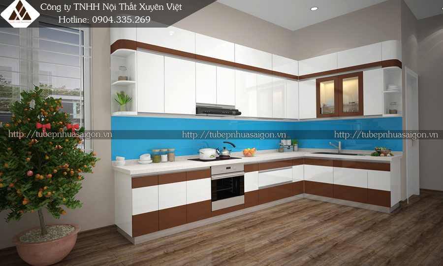 Tủ bếp nhà chung cư Anh Giang - Hòa Bình Green City, Hà Nội