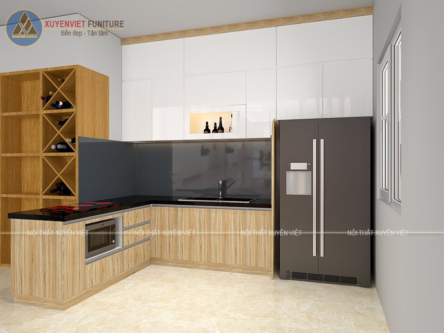 Tủ lavabo nhựa giả vân gỗ chống được mối mọt nhà anh Hùng- quận 9