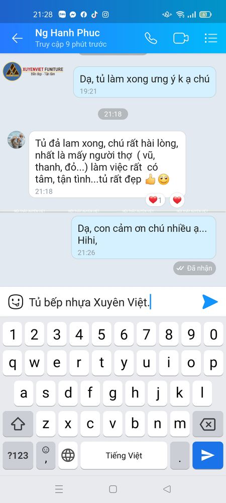 Tủ bếp chữ I bằng nhựa pvc siêu bền