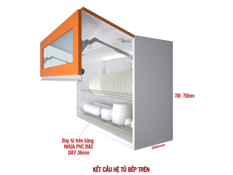 Tủ bếp đẹp phong thủy nhà chị Nhàn - Yên Thế, Bắc Giang