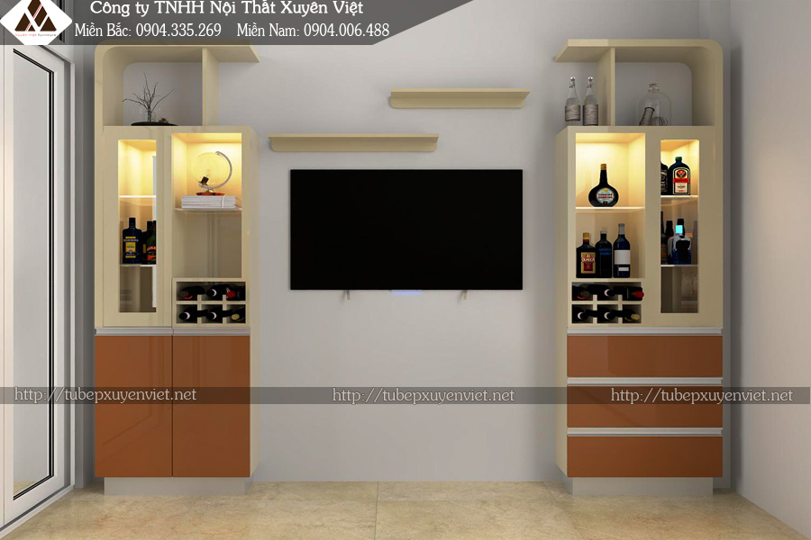 Tủ bếp hiện đại nhà anh Thuyết - Phú Đô