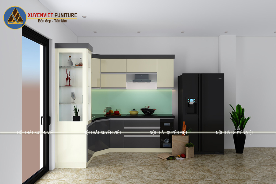 Một góc nhìn khác của tủ bếp anh Tâm - Đồng Nai