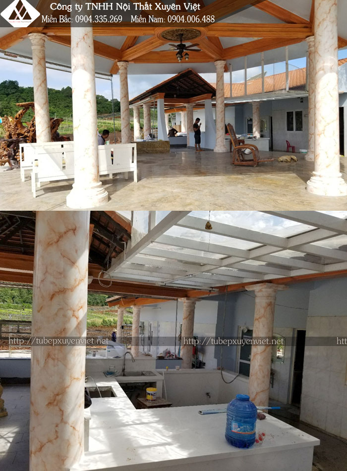 Hiện trang bếp nhà anh Hảo