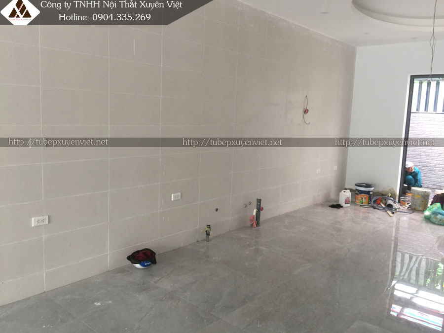 Hiện trạng căn bếp nhà anh Hoàng