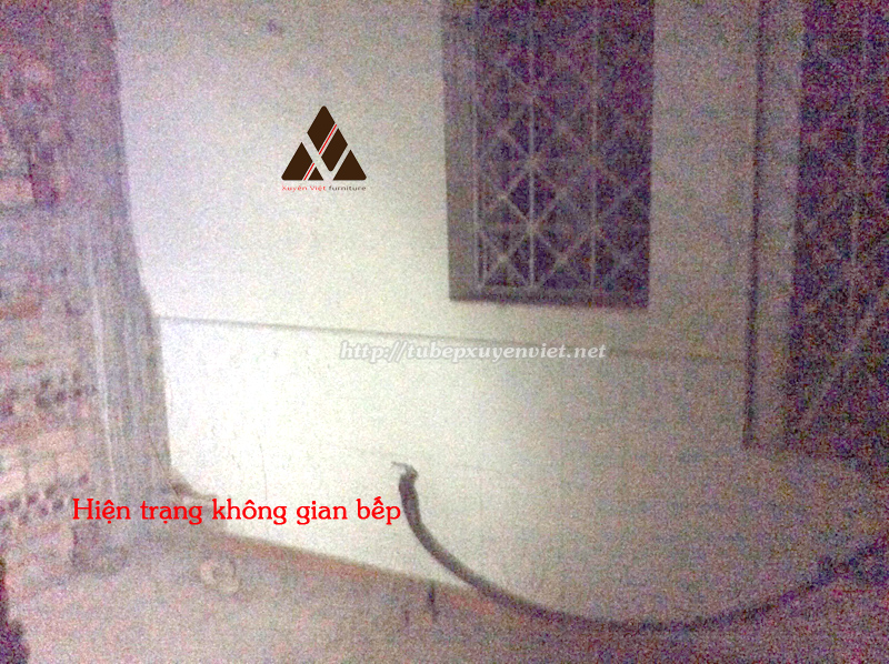 Hiện trang bếp nhà chị Hằng đang sửa