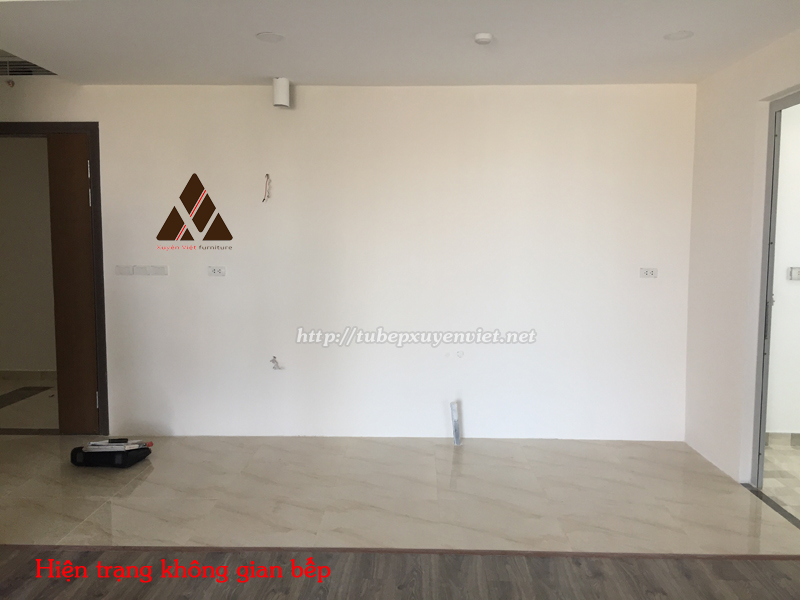 Hiện trạng bếp chung cư nhà cô Thu - ecolife
