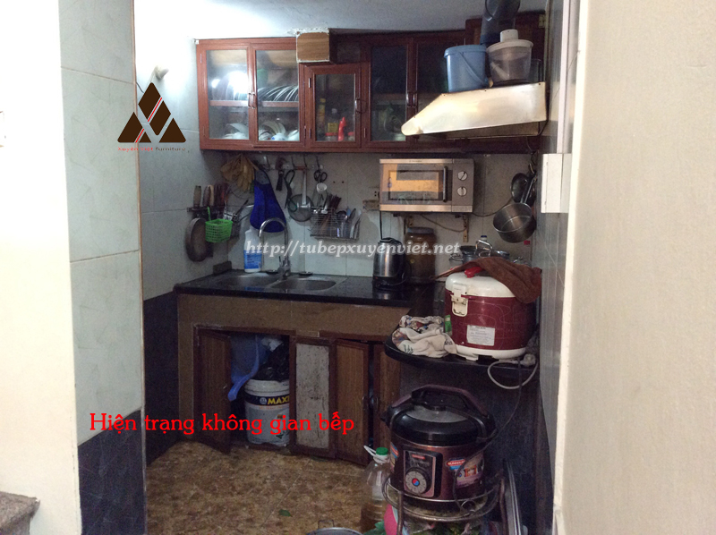 Hiện trạng bếp nhà cô Thủy - Gia Lâm