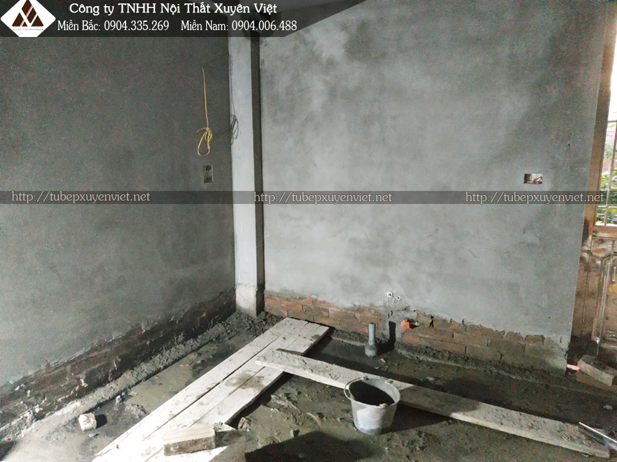 Hiện trạng bếp nhà anh Thành trước khi lắp tủ