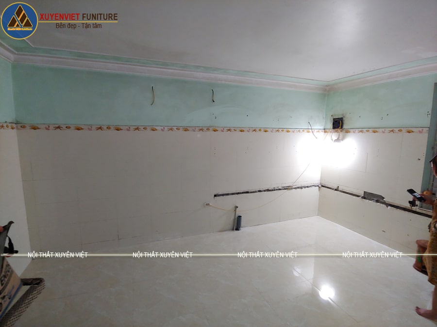 Hiện trạng bếp nhà chị Hương