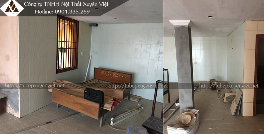 Hiện trạng căn bếp nhà chú Bảo