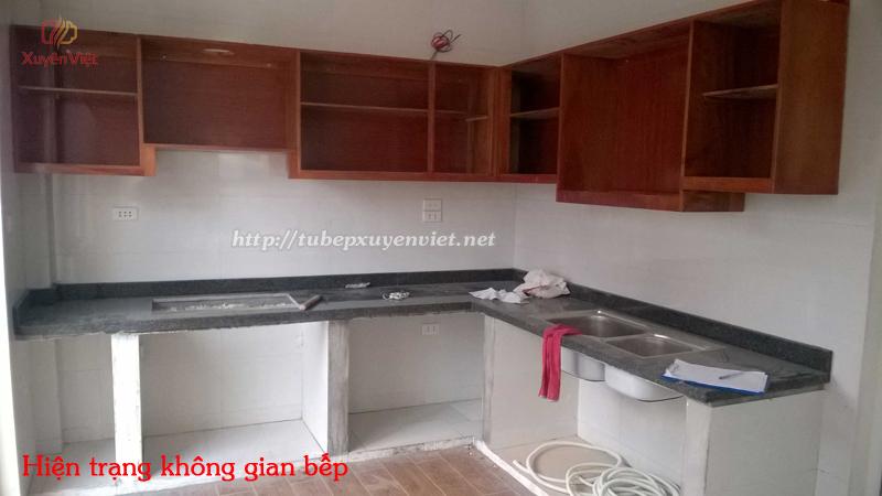 Hiện trạng không gian bếp nhà cô Hòa