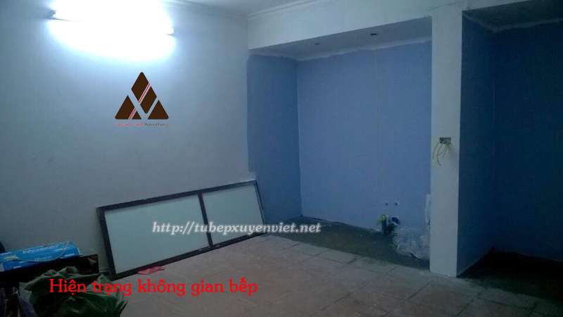 Hiện trạng bếp làm mới nhà chị Hải