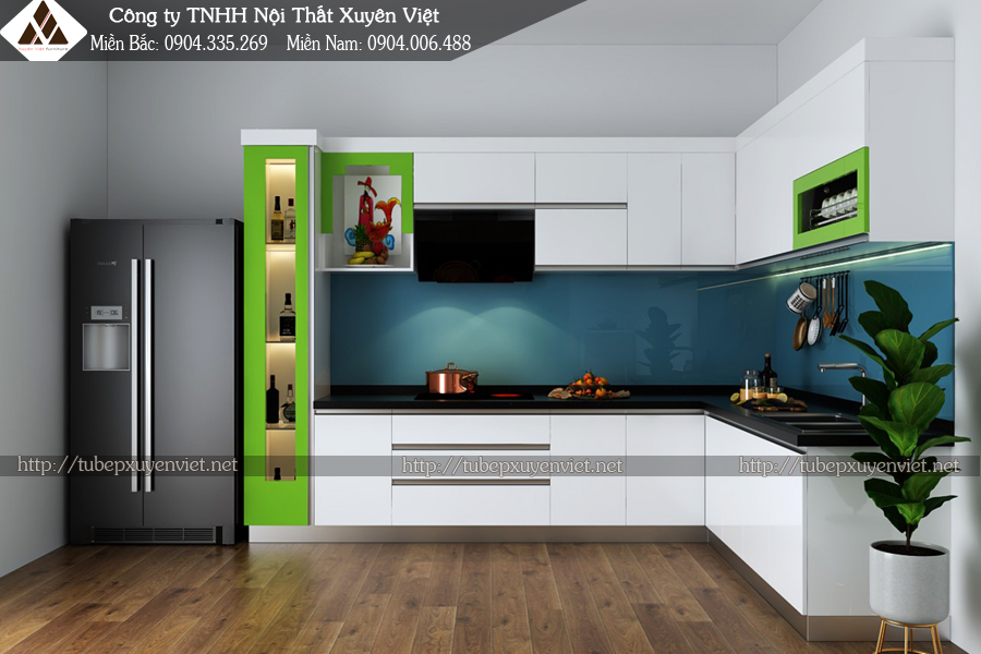 Mẫu tủ bếp hiện đại chị Tâm - Lái Thiêu, Bình Dương