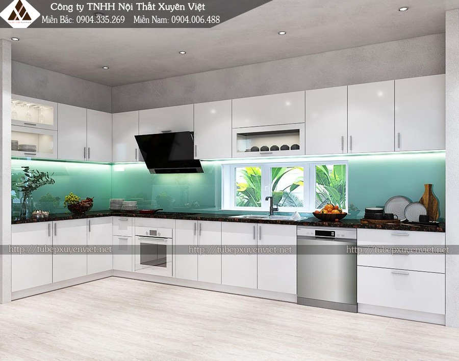 Mẫu tủ bếp đẹp nhà anh Tường - Quận 9, hcm