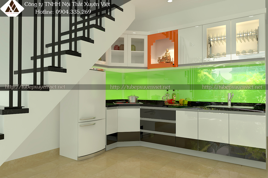 Mẫu tủ bếp đẹp nhà chị Hồng - Nhà Bè, TPHCM Sài Gòn