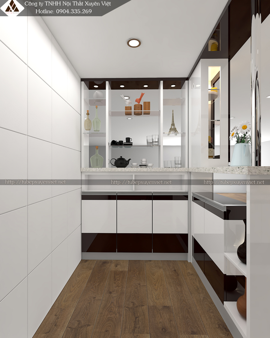 Mẫu tủ bếp đẹp nhà chú Bảo - Văn Giang, Hưng Yên 3