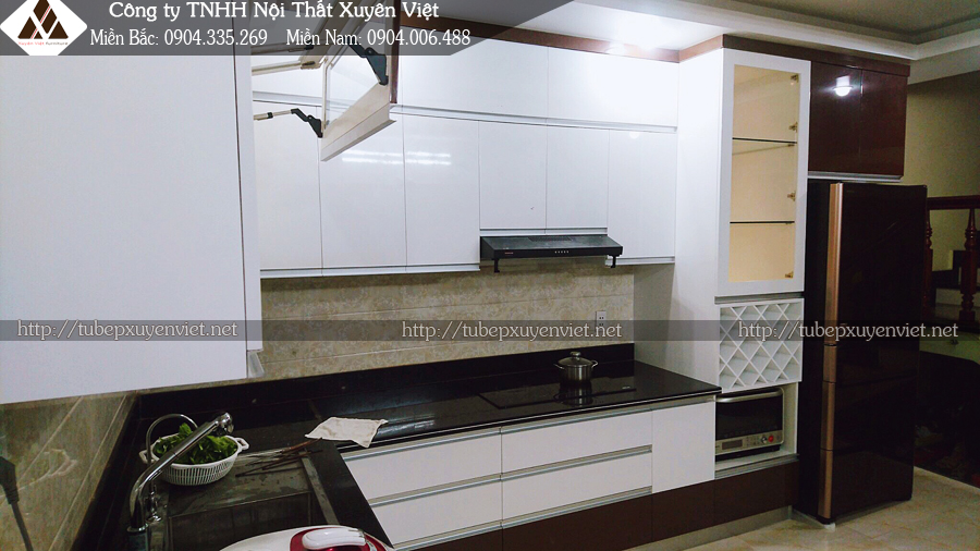 Mẫu tủ bếp hiện đại hải phòng chị Thúy