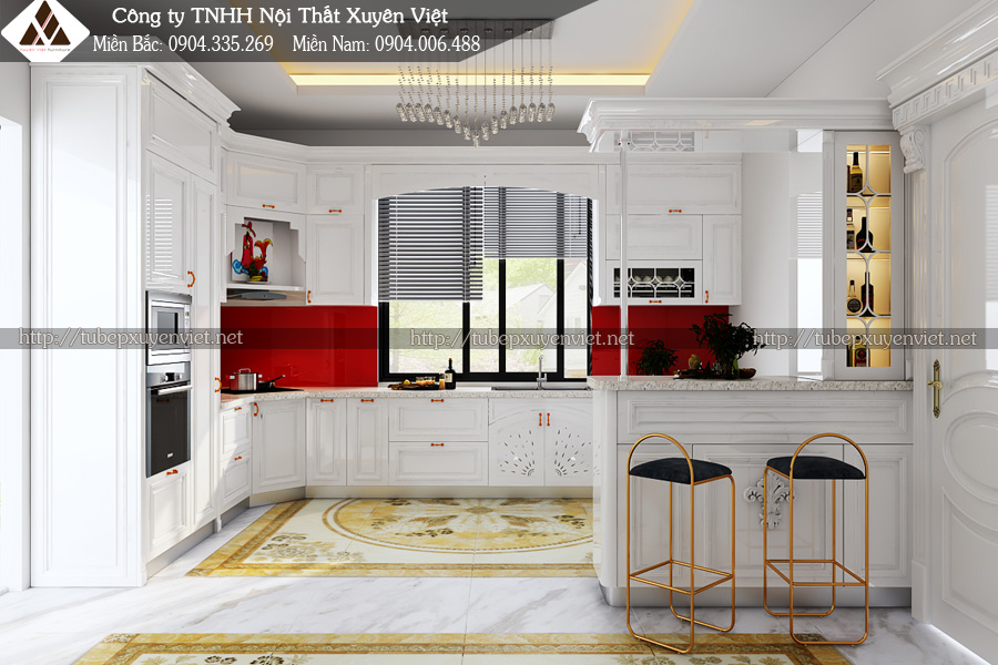 Thi công tủ bếp nhựa nhà chị Minh Anh - Lâm Đồng