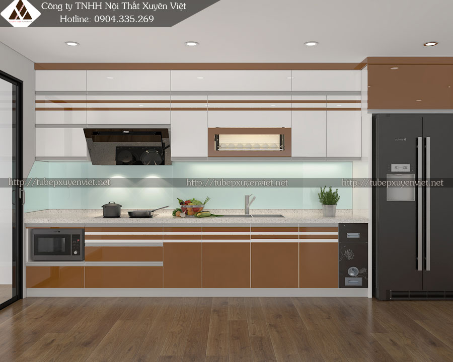 Thi công tủ bếp tại Bắc Ninh nhà cô Út