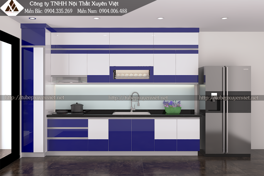 Thi công tủ bếp tại Quảng Ninh nhà anh Thông - Hòn Gai