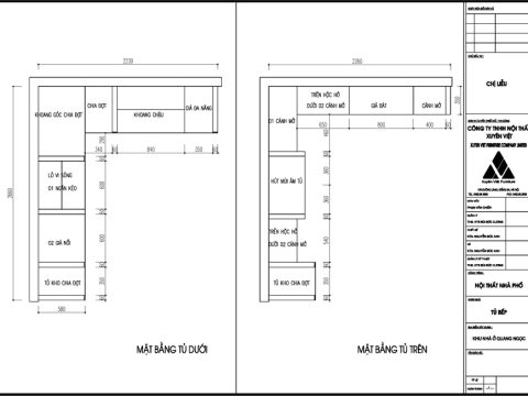 Tủ Bếp Tân Cổ Điển Phong Cách Châu Âu - LST270-230