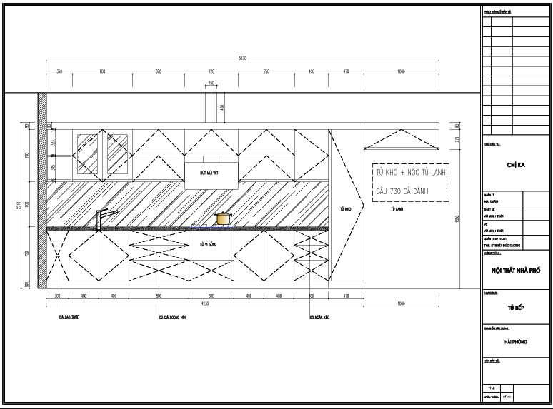 Thiết kế tủ bếp nhựa acrylic nhà chị Ka