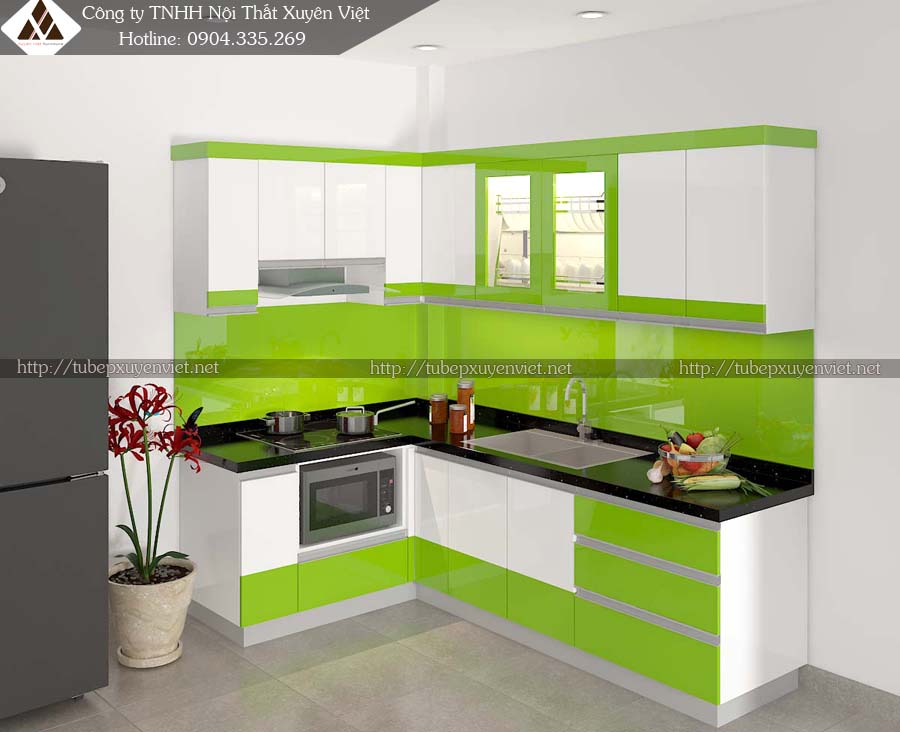 Tủ bếp bằng nhựa tại Hà Nội anh Chinh