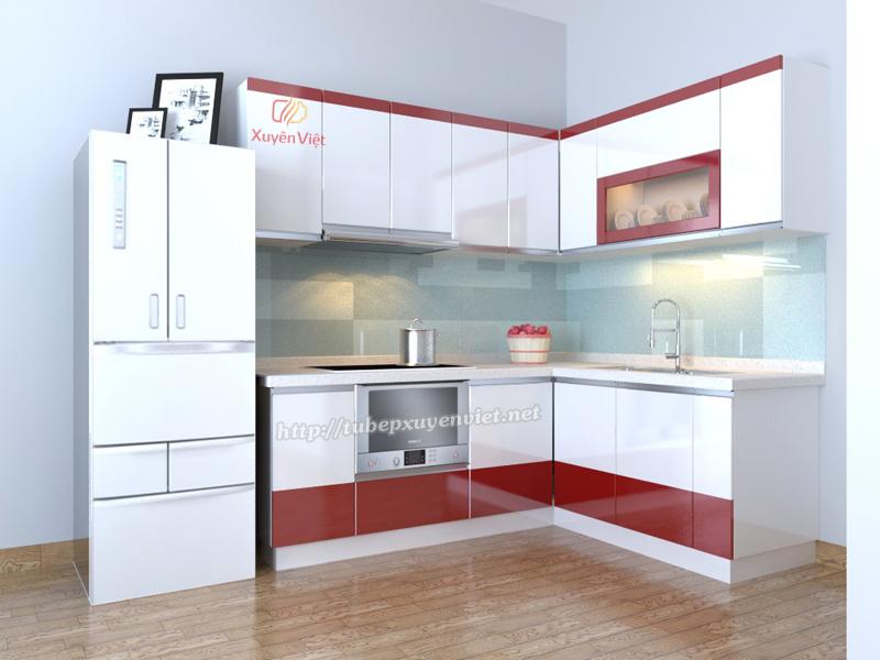 Tủ bếp chữ L nhà anh Thọ - vũ Trọng Phụng, Hà Nội