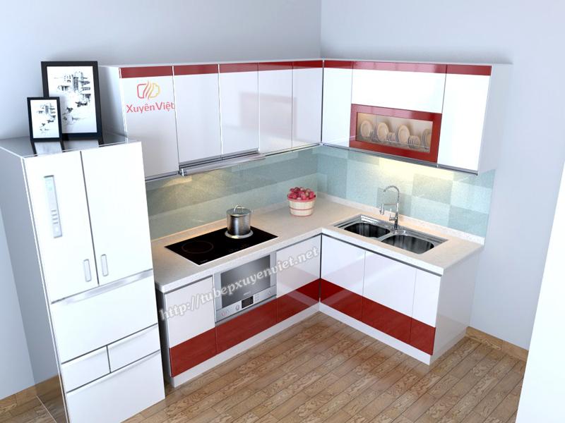 Tủ bếp chữ L nhà anh Thọ - Vũ Trọng Phụng, Hà Nội