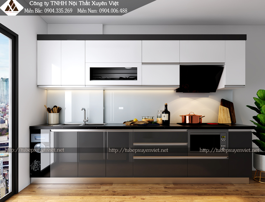 Tủ bếp chung cư quảng ninh nhà anh Hùng