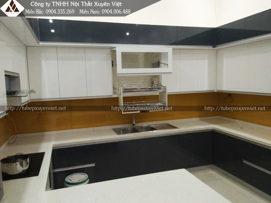 Mẫu tủ bếp nhà anh Toàn - Hải Dương