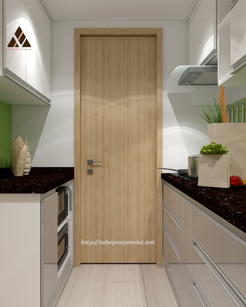 Tủ bếp đẹp cho nhà nhỏ nhà chị Quỳnh - Cầu Giấy, Hà Nội