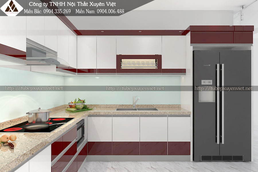 Tủ bếp đẹp tại Hải Dương nhà bác Thủy