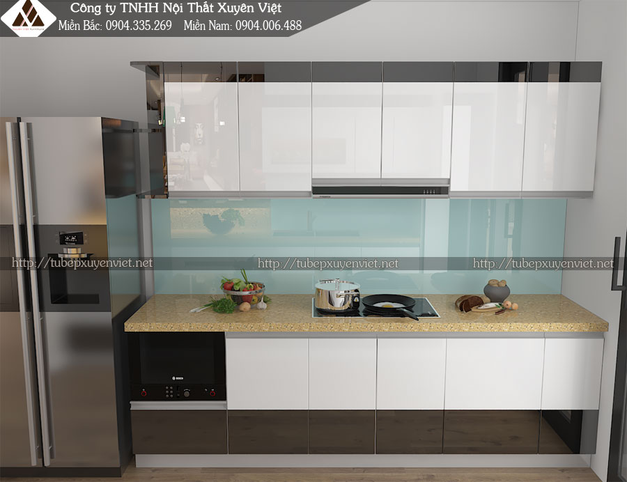 Tủ bếp đẹp hồ chí Minh nhà chị Mỹ